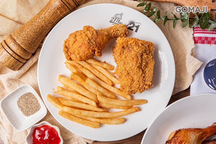 烤雞炸雞雙人分享餐