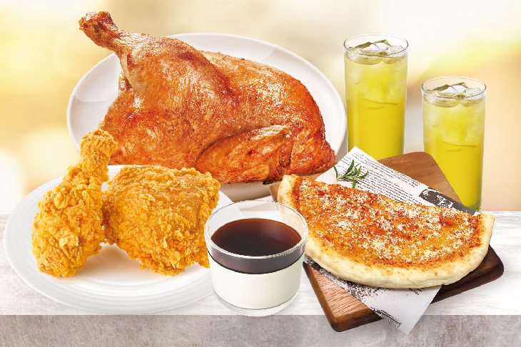 烤半雞披薩分享餐