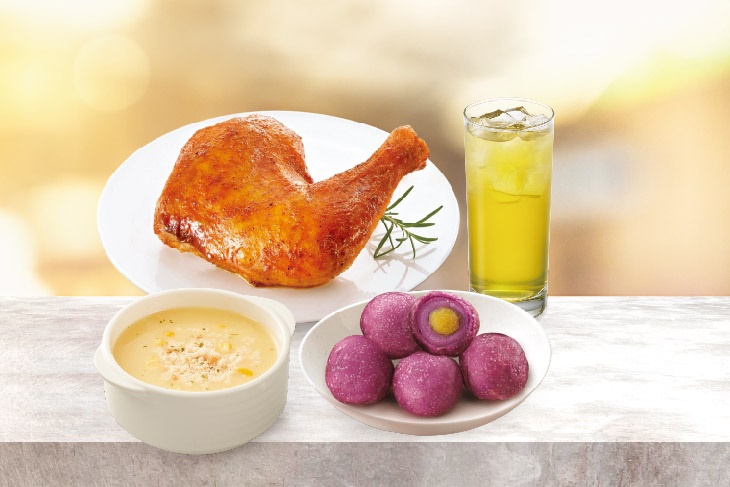 人氣烤雞腿濃湯獨享餐