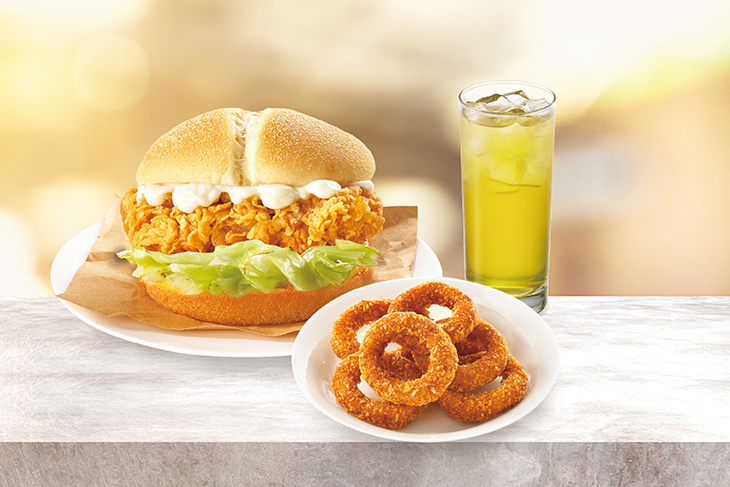 金黃炸雞腿堡獨享餐