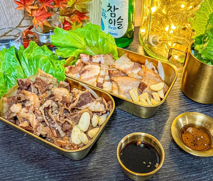 烤豬五花烤牛五花