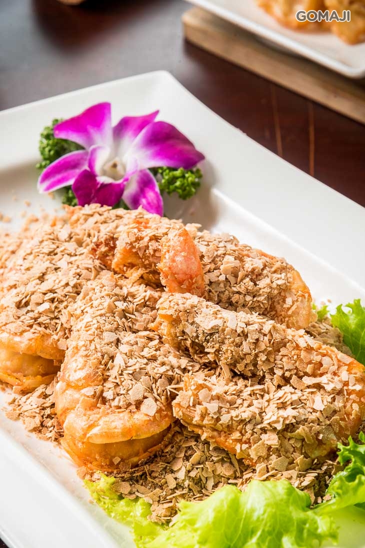 獅城麥片蝦一份