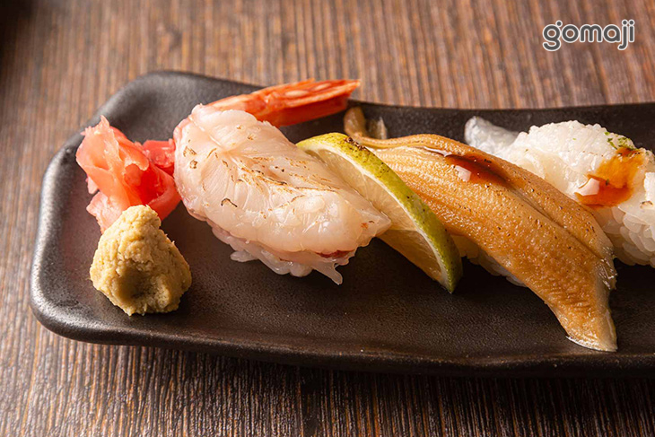 炙燒六貫握壽司