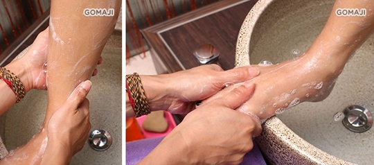 足浴暖足 + 洗足 + 小腿放鬆