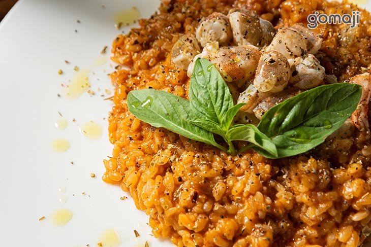 義式生蝦佐濃蝦味燉飯