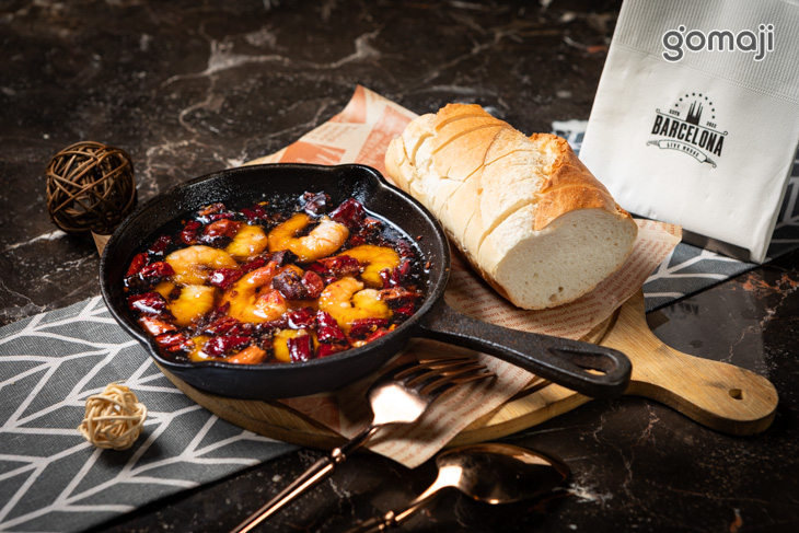 西班牙油煮蝦(附麵包)