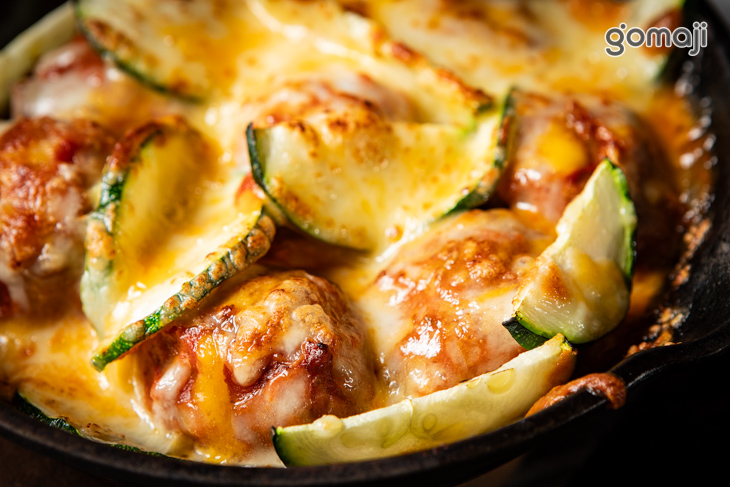 炙燒起司番茄牛肉丸