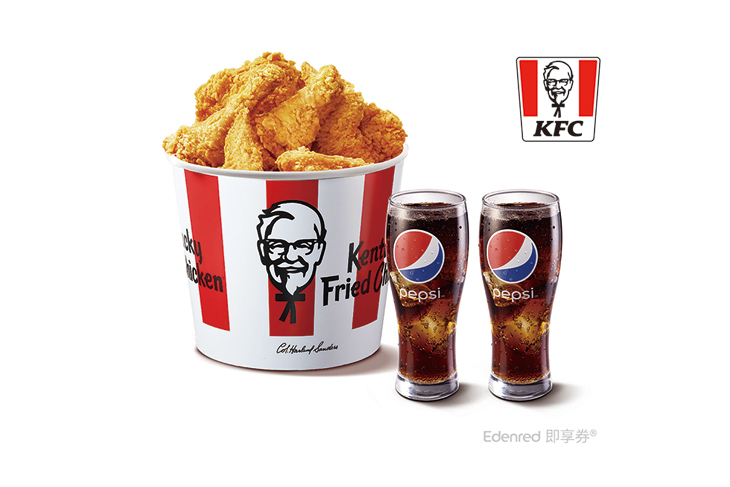 【肯德基】6塊炸雞+可樂組合好禮即享券〈6塊炸雞(桶)+2杯可樂(中)〉