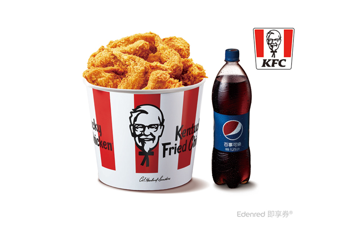 【肯德基】8塊炸雞+可樂組合好禮即享〈8塊炸雞(桶)+1瓶1.25L百事可樂〉