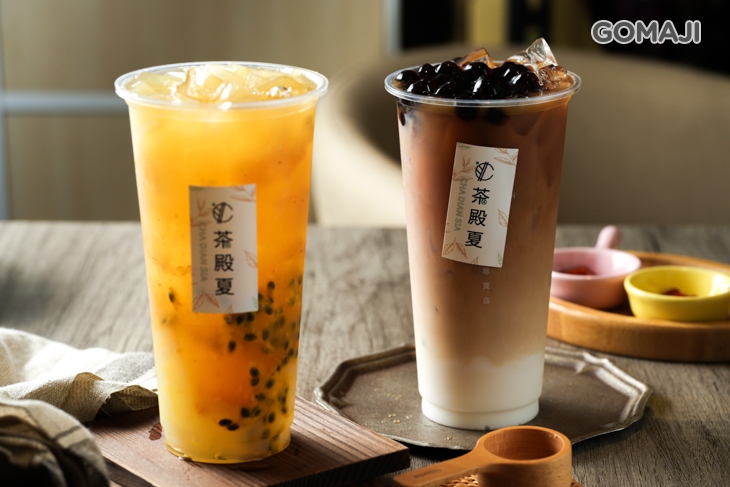 鳳梨百香QQ+波霸拿鐵