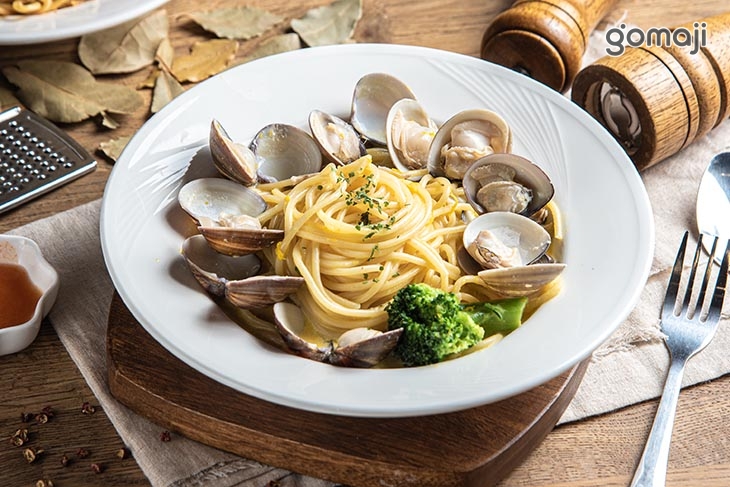 南瓜蛤蜊義大利麵