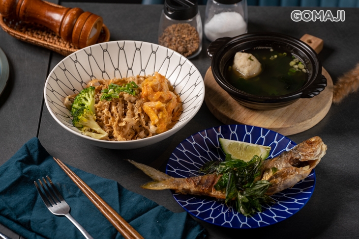 漁夫餐-手工花枝丸清湯、乾煎深海魚、日本養生黑牛蒡麵