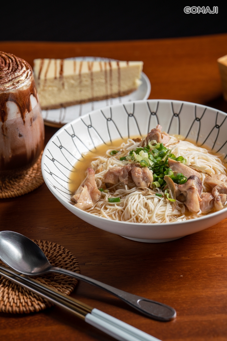 麻油雞麵線+熔岩可可歐蕾+當日甜點