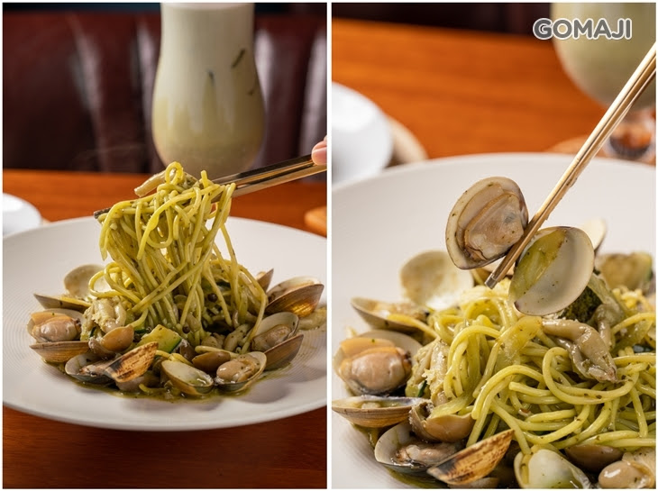 蛤蜊青醬義大利麵