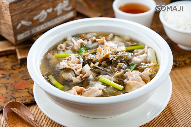 白玉老鹹菜肉片湯