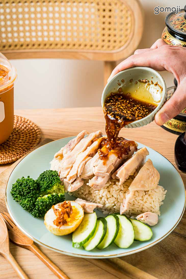 泰式海南雞腿飯+泰式奶茶