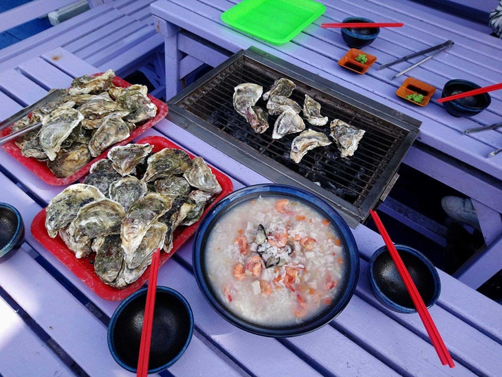 鮮烤牡蠣、美味粥品吃到飽