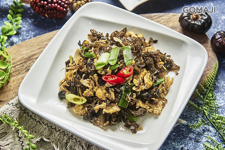 兩來菇炒蛋一份