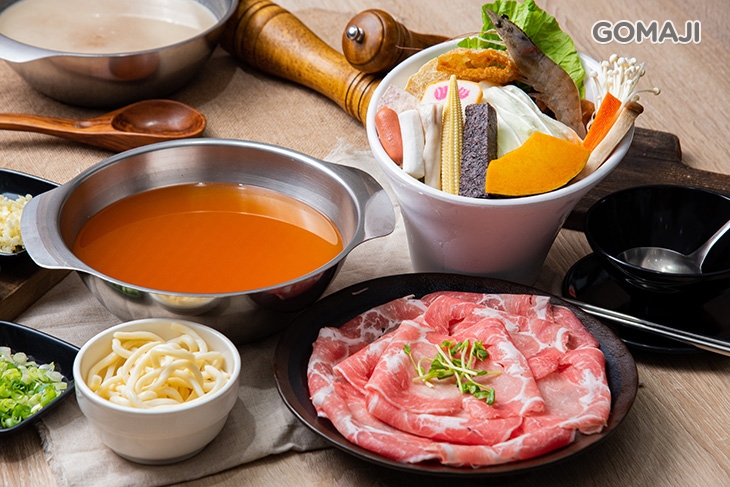 辣味噌湯頭＋梅花豬