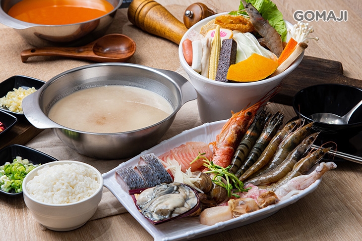 九州蒜味白湯湯頭＋頂級海鮮