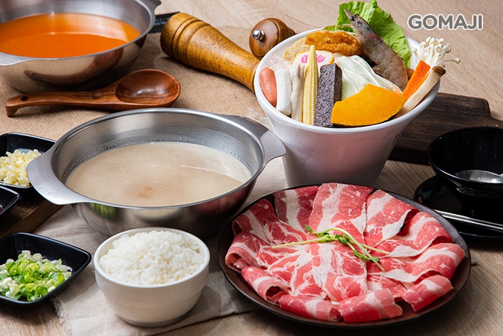 九州蒜味白湯湯頭＋培根牛