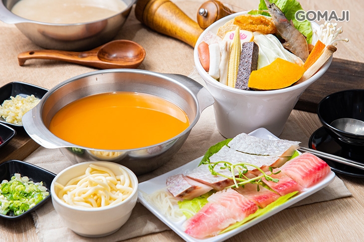 辣味噌湯頭＋魚片鍋