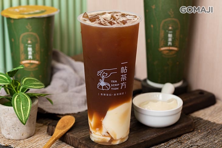 茶方三號(熟韻紅茶+豆漿凍)