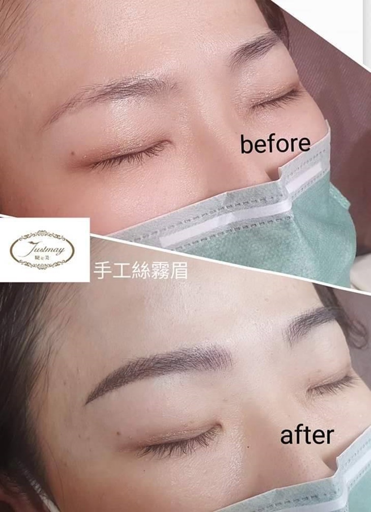 專業量身訂製-30年國家美容乙級專業資歷！仿真精緻飄霧眉(適合原本有疤痕/空洞/無眉尾的眉毛)