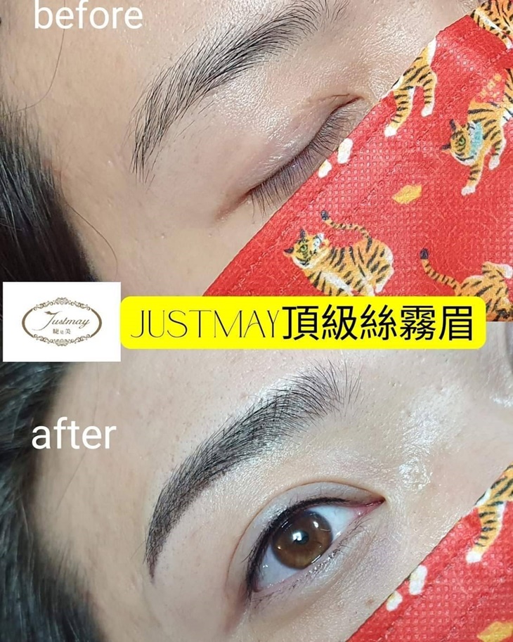 專業量身訂製-30年國家美容乙級專業資歷！仿真精緻飄霧眉(適合原本有疤痕/空洞/無眉尾的眉毛)