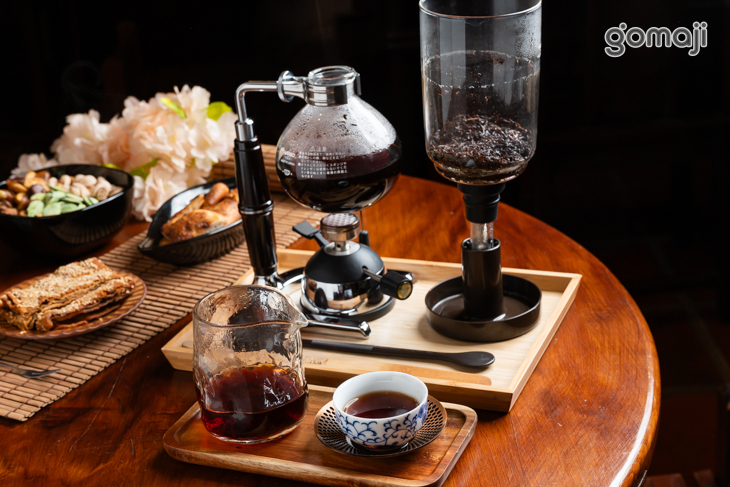 虹吸式煮老茶(台灣老黃柑茶)