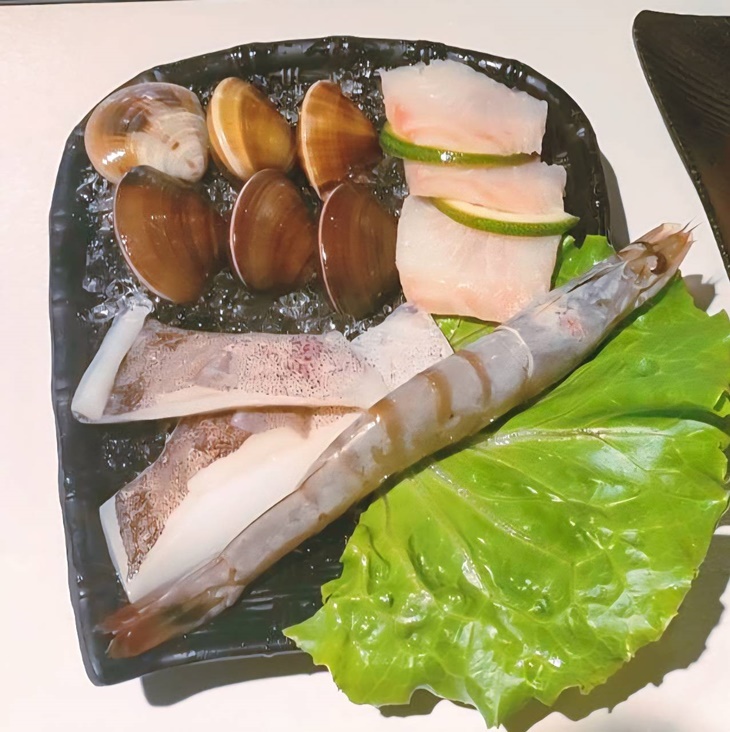 超值海鮮盤(魚片+軟絲+蛤 +白蝦)
