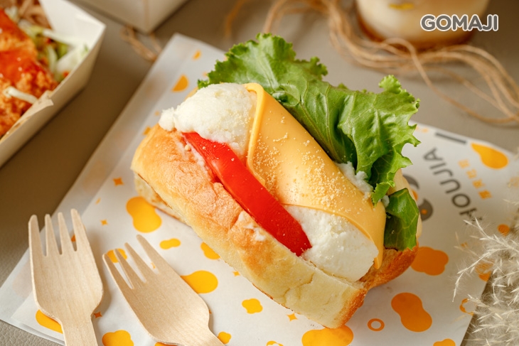 起司薯泥吐司堡