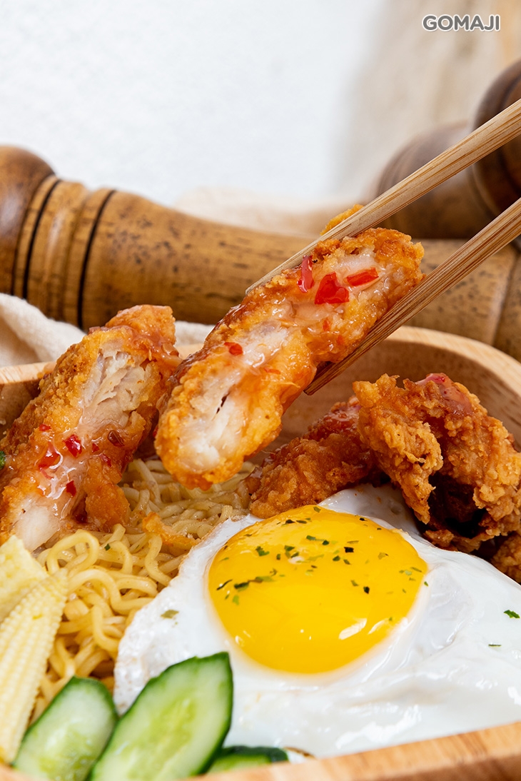 泰式椒麻脆雞炒泡麵