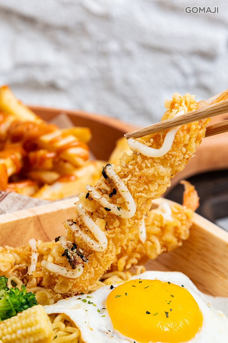 雙倍炸蝦炒泡麵