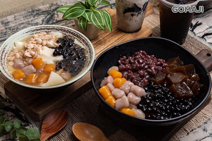 招牌冰仙草雪沙冰+招牌豆花