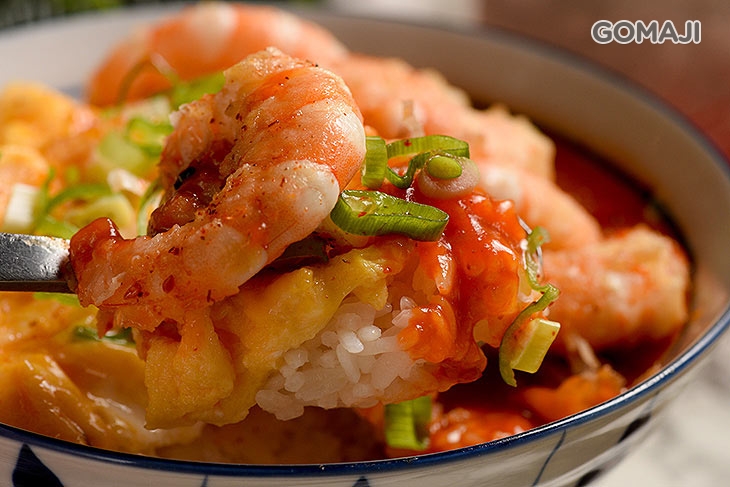 中華風鮮蝦蓋飯