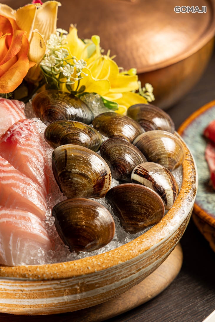 綜合海鮮盤一份(野生大文蛤+鯛魚片)