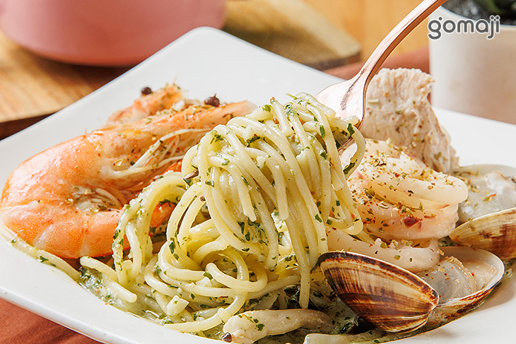 雙主餐義大利麵 (雞柳+海鮮)