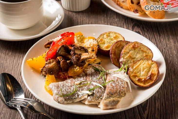 烤地瓜、義式烤時蔬、清蒸鮮魚