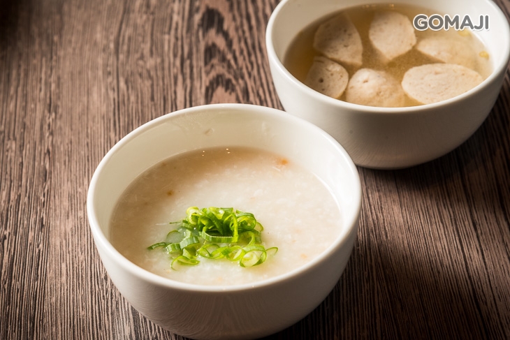 虱目魚丸湯、清粥 