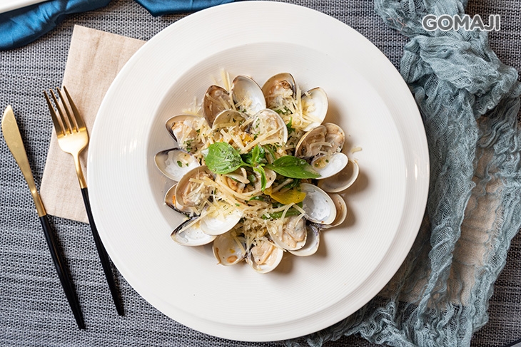 蛤蠣白酒蒜味義大利麵