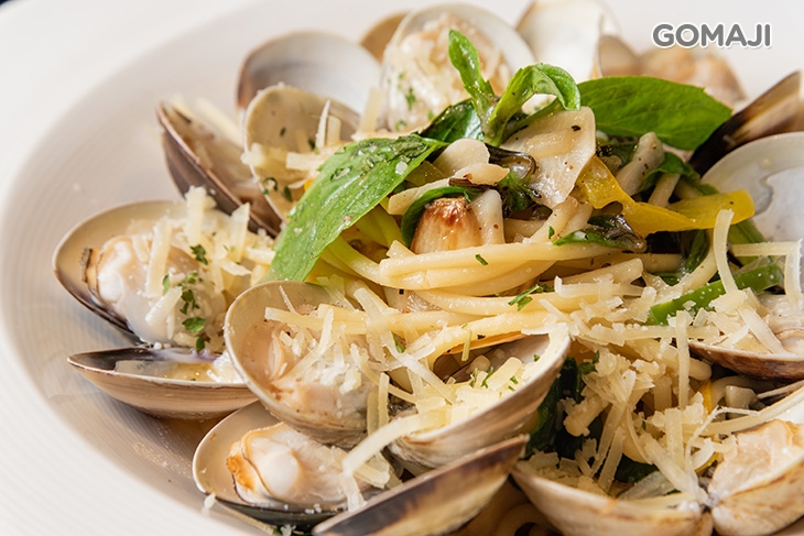 蛤蠣白酒蒜味義大利麵