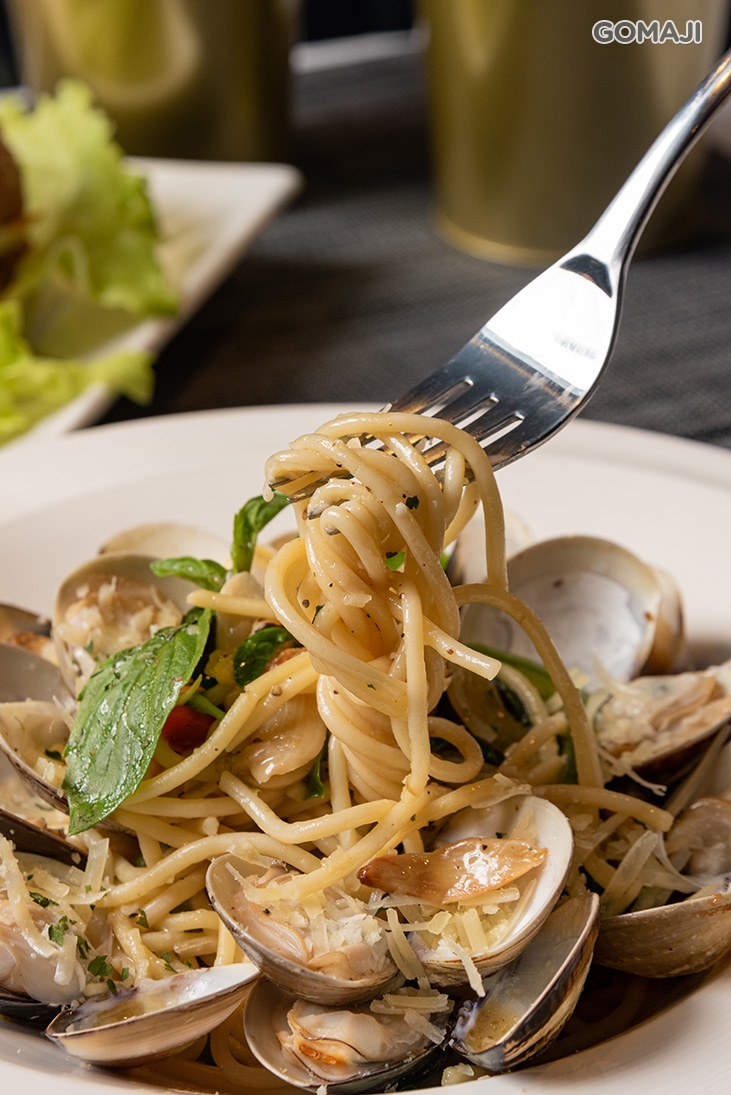 蛤蠣白酒蒜味義大利麵