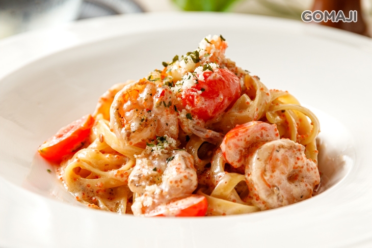 香辣蝦仁義大利寬麵