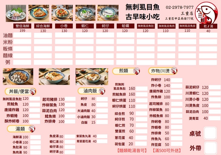 大三鮮無刺虱目魚