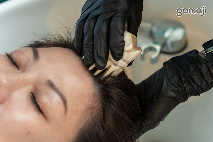 嗅吸(按摩器頭部-蓮蓬頭(上額部至髮際線)+小章魚+五爪梳)