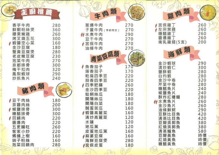 菜單