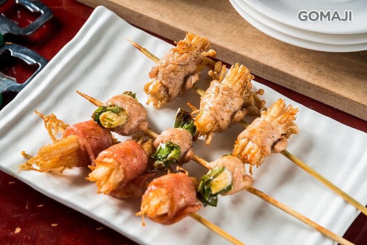  豬肉青蔥串,豬肉金針菇,培根金針菇