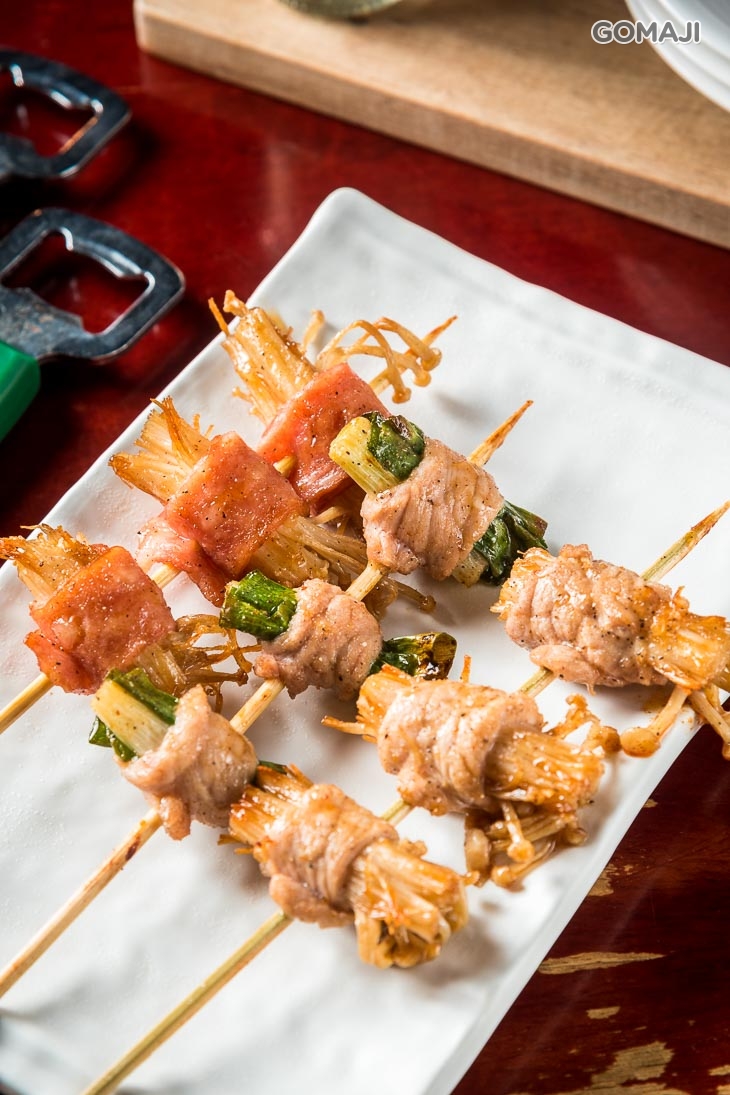  豬肉青蔥串,豬肉金針菇,培根金針菇