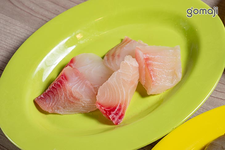 鮮蝦蝦、蛤蜊、鯛魚、墨魚漿